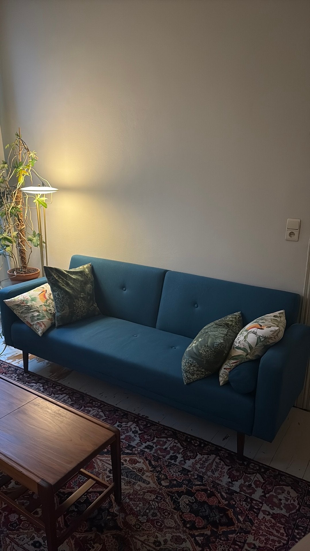 Canapé convertible, 200 à 250 cm, Comme neuf, Enlèvement, Tissus