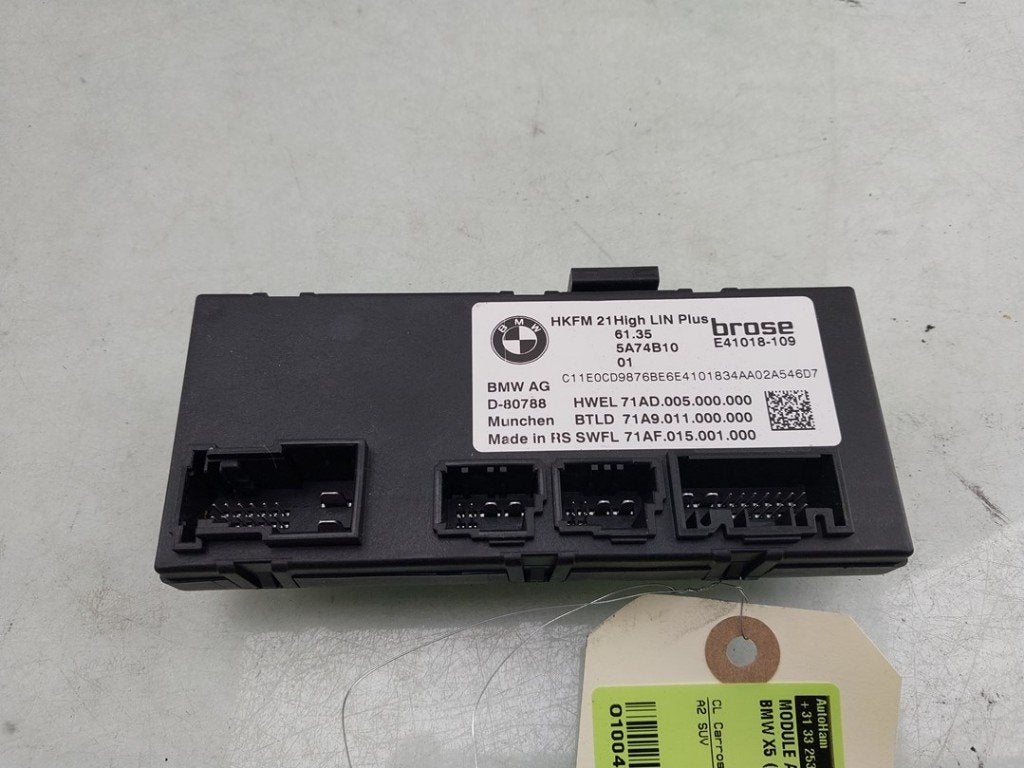MODULE ACHTERKLEP MOTOR BMW X5 (G05) (01-2018/03-2023), Gebruikt, Brose SE, Info@brose.com, Max-Brose-Straße 1
96450  Coburg, DE