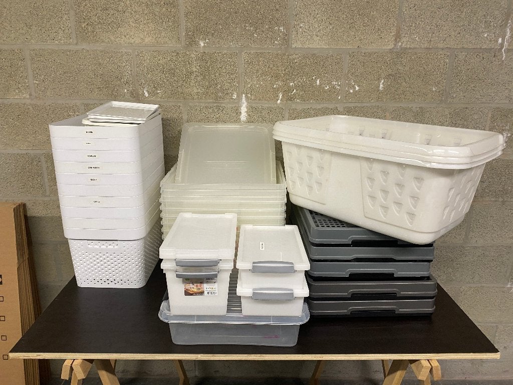Lot de Bacs, boîtes et caisses de stockage – Très bon état, Enlèvement
