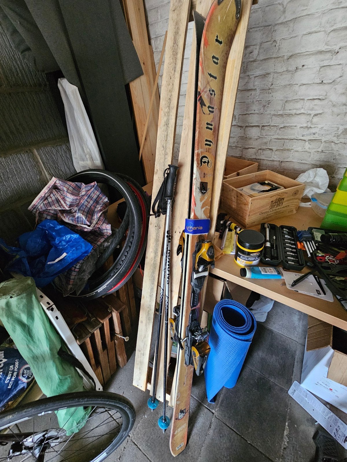 Skis en stokken 1.77m, Ophalen, Stokken