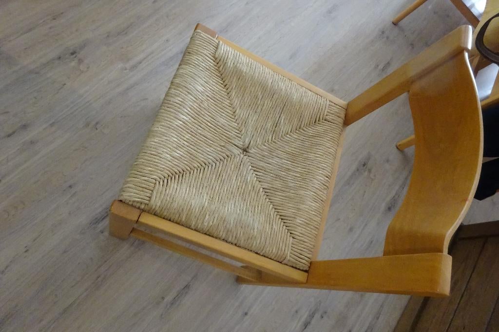 stoel, Ophalen, Gebruikt, Bruin, Hout