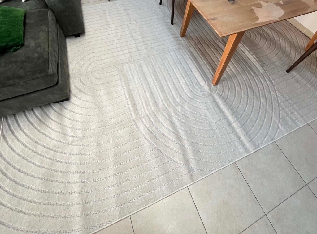 Tapijt, Huis en Inrichting, Stoffering | Tapijten en Vloerkleden, Ophalen, Wit, 200 cm of meer, Modern