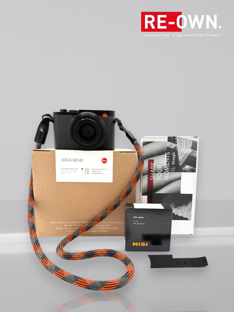 Leica Q3 "28mm" 19080 + veel extra's (handgrip, duimgrip)