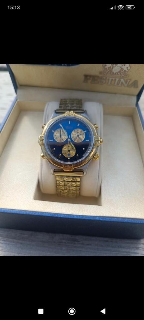 Rodania Festina Thierry Boutsen Chronograaf, Polshorloge, 1960 of later, Verguld, Ophalen