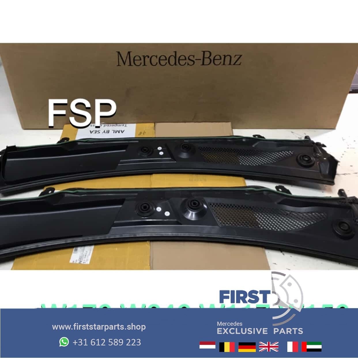 Paravan plastic kap ruitenwisser Mercedes W176 A W246 B W117, Utilisé, -, Avant, -
