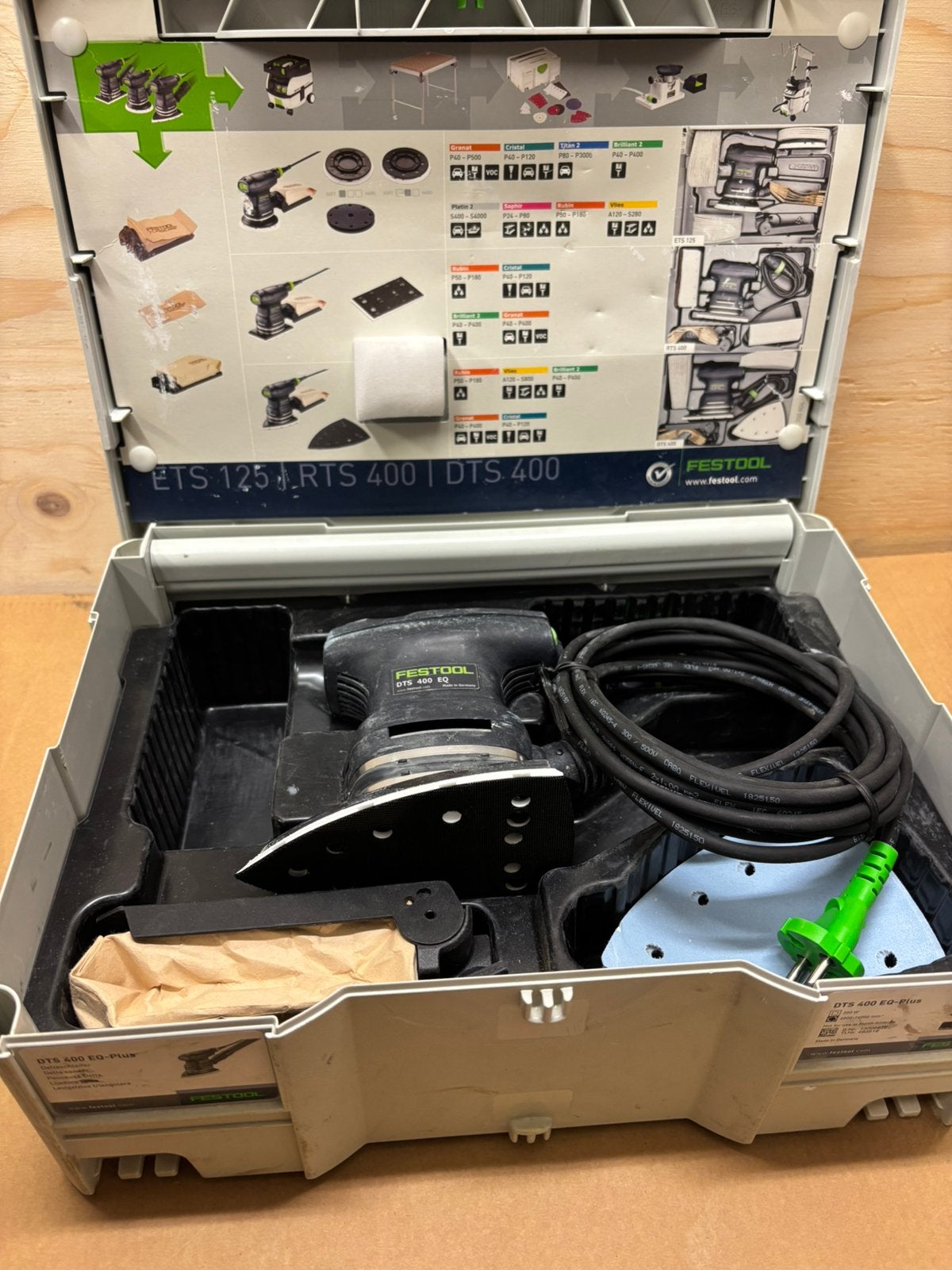 festool DTS 400 REQ-PLUS deltaschuurmachine, Doe-het-zelf en Bouw, Ophalen of Verzenden, Gebruikt, 600 tot 1200 watt, Vlakschuurmachine