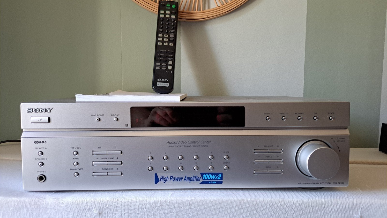 SONY STR-DE 197 MET AFSTANDSBEDIENING, Ophalen, Sony