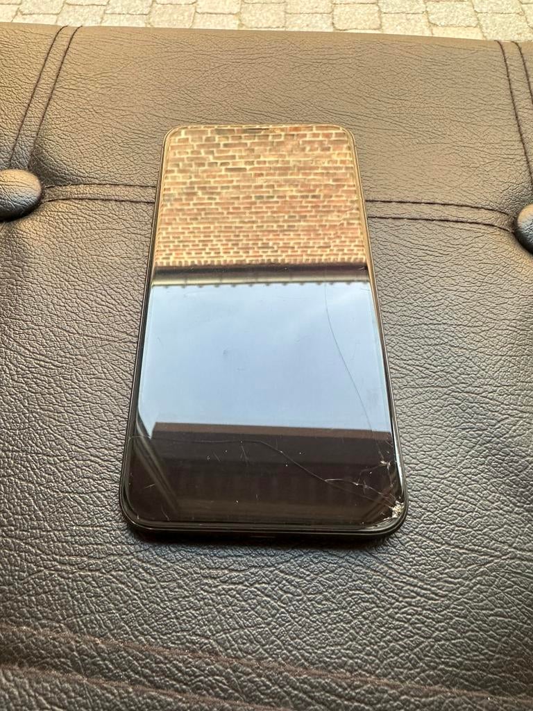 Apple iPhone XS max 64GB - zwart - beschadigd maar werkt, Telecommunicatie, Ophalen, Zo goed als nieuw, Zwart, IPhone XS