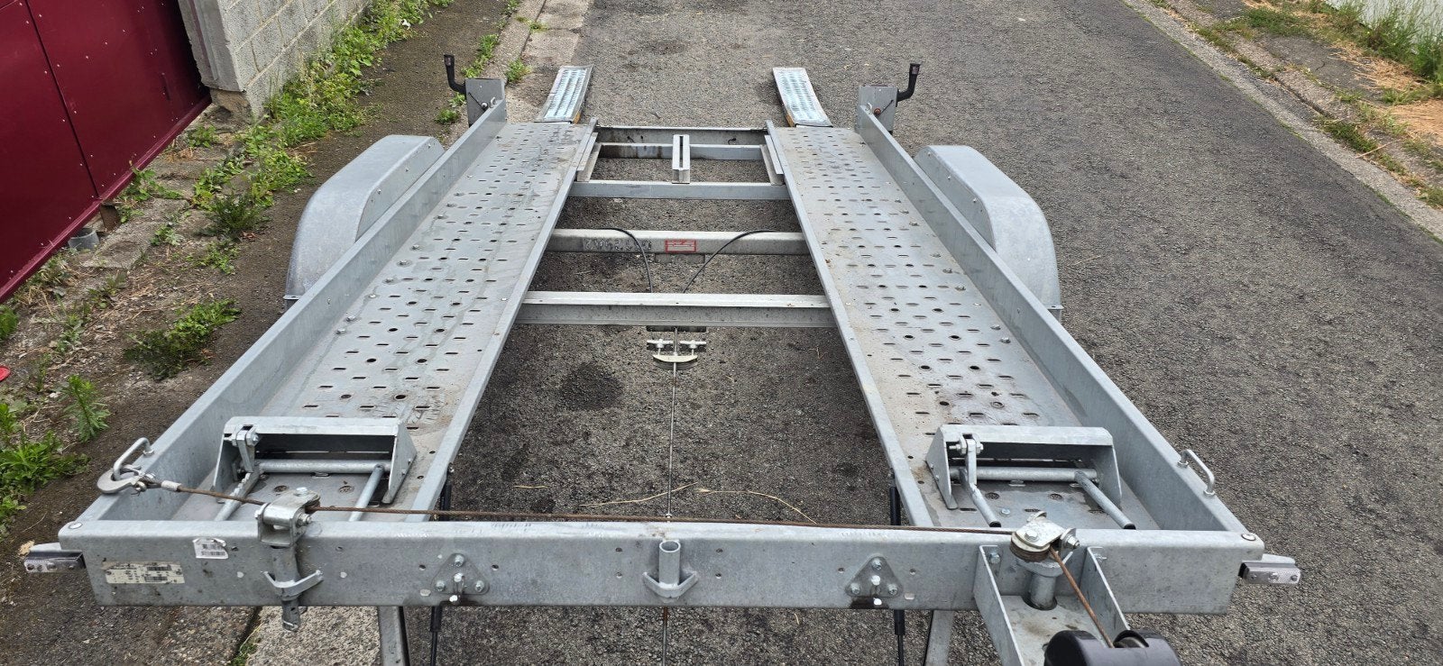 Plateau porte voiture 2T5 basculant, Enlèvement