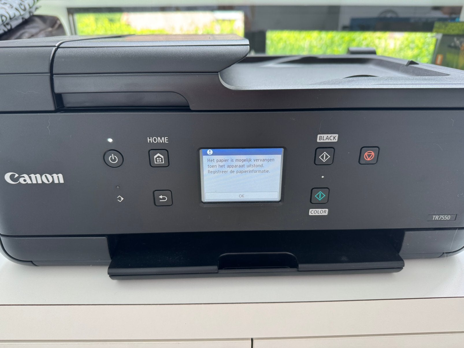 All-in-one printer Canon Pixma TR7550, Computers en Software, Printers, Zo goed als nieuw, Printer, Inkjetprinter, Faxen, Kleur printen