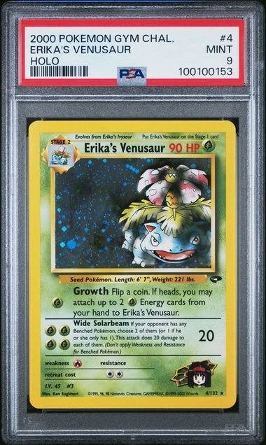 4/132 erika's venusaur psa 9, Enlèvement ou Envoi