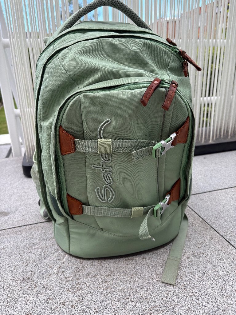 Satch schoolrugzak -  geschikt vanaf 5de leerjaar, Bijoux, Sacs & Beauté, Sacs | Cartables, Comme neuf, Sac à dos, Vert, Enlèvement