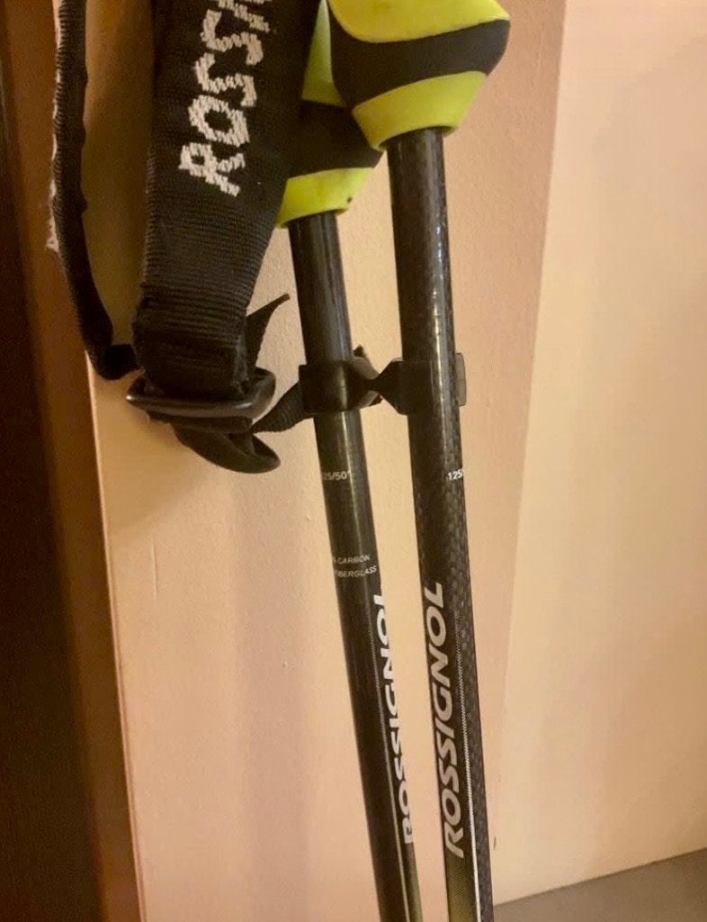 Rossignol Carbon Skistokken 125 cm, Ophalen, Gebruikt, Stokken, Rossignol