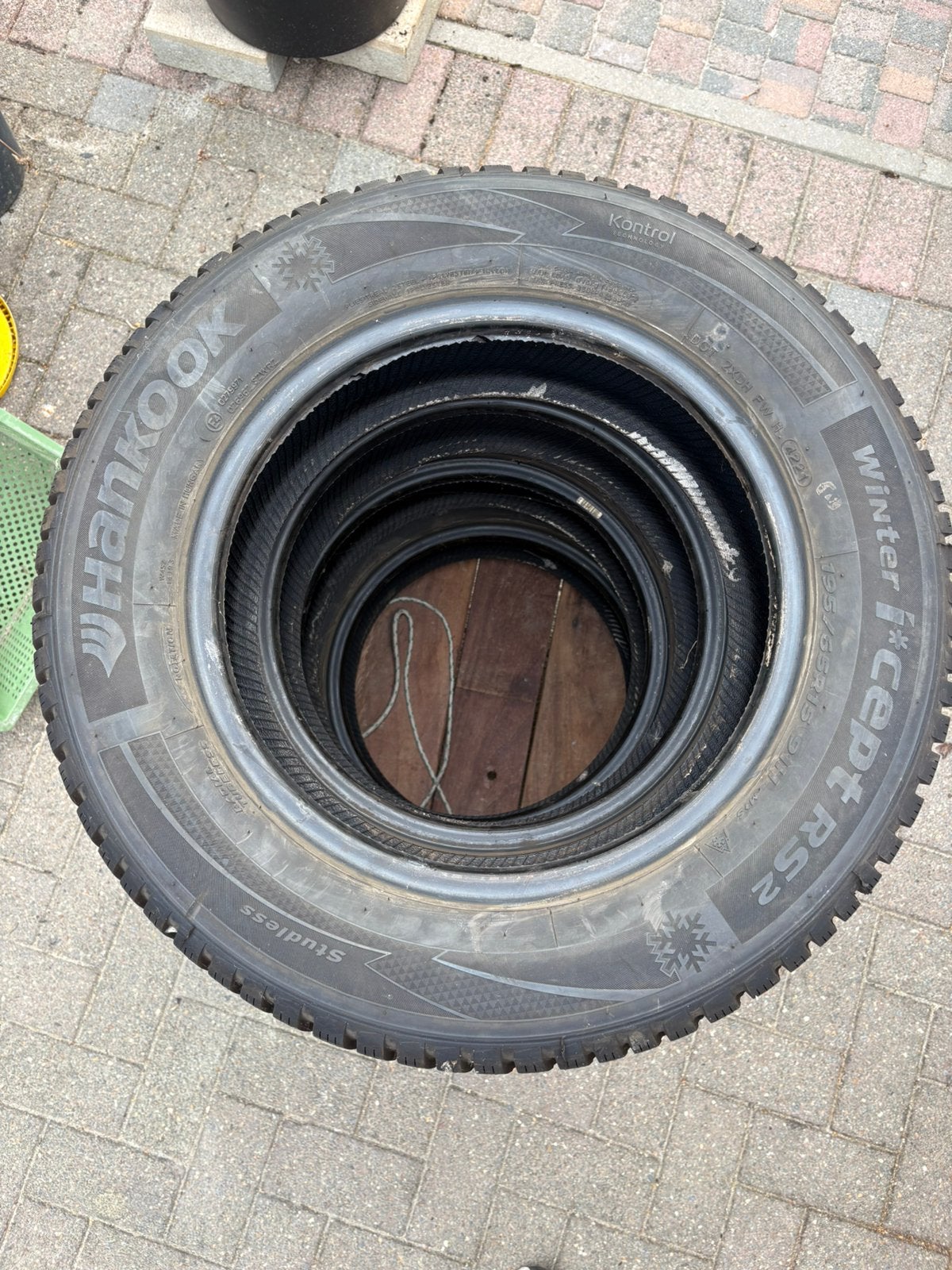 4 winterbanden, zo goed als nieuw, Auto-onderdelen, Ophalen, Gebruikt, 15 inch, Winterbanden