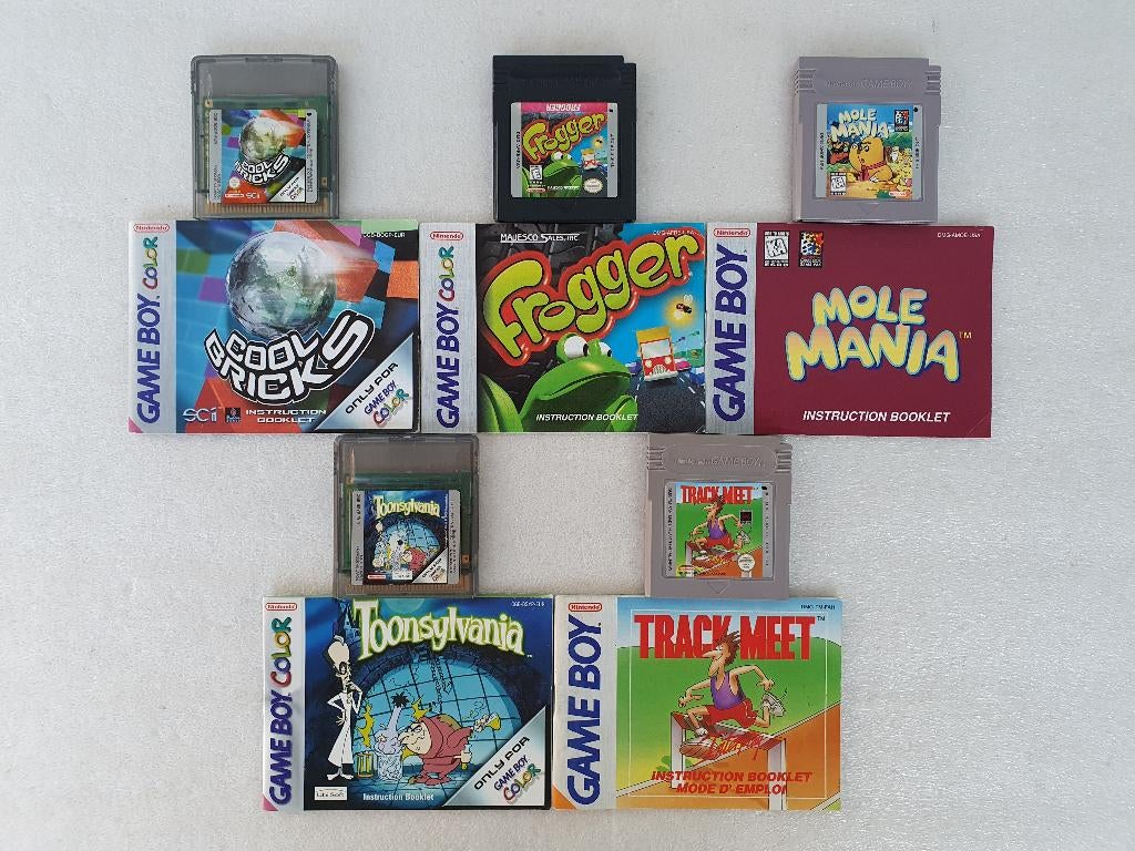 Nintendo GB + GBC cartridges met handleiding, Games en Spelcomputers, Games | Nintendo Game Boy, Ophalen of Verzenden, Gebruikt