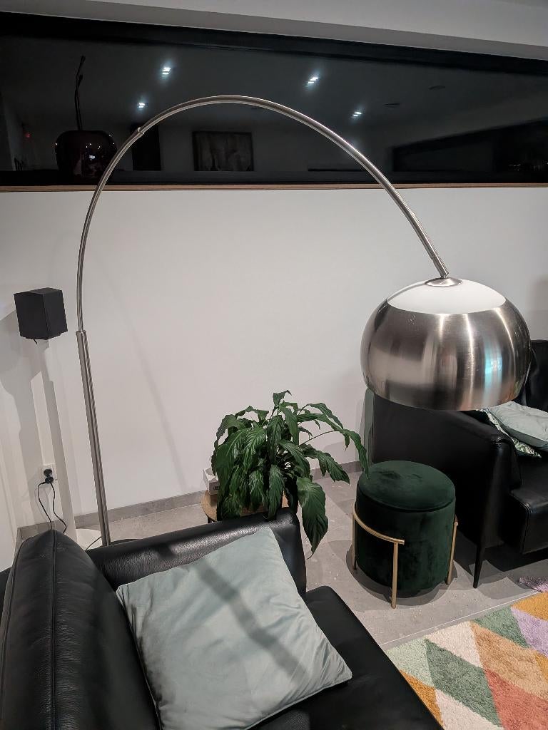 Lampadaire arche sur pied, Utilisé, Autres matériaux, Moderne, 150 à 200 cm