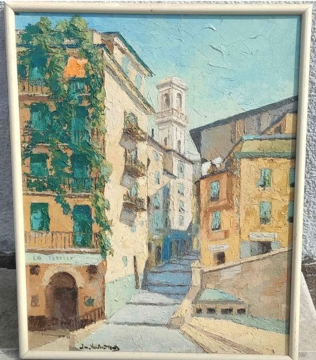 Huile sur panneau Provence ou Italie signe, Enlèvement ou Envoi, Panneau
