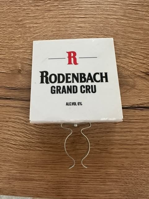 Rodenbach grand cru tap reclame PVC, Verzamelen, Ophalen of Verzenden, Zo goed als nieuw, Reclamebord, Plaat of Schild, Overige merken