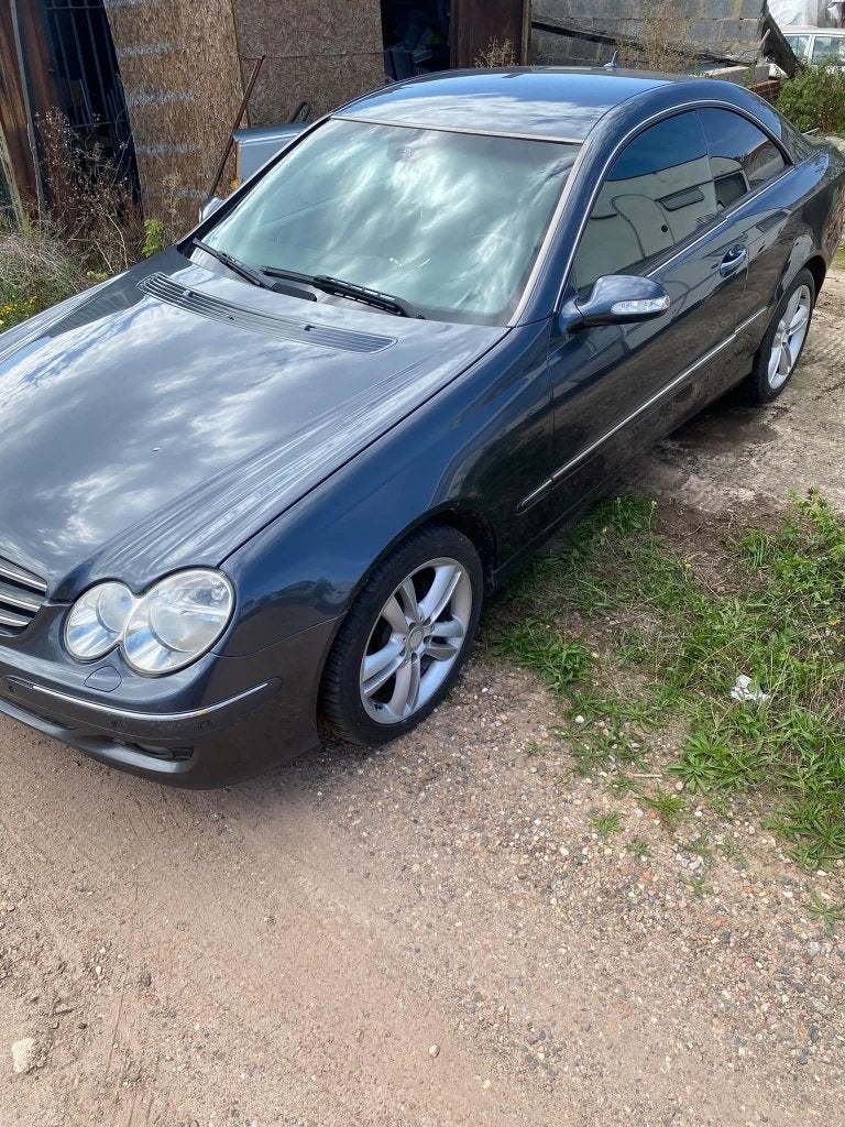 Te Koop Mercedes CLK 220, Cuir, Noir, 2 portes, Diesel