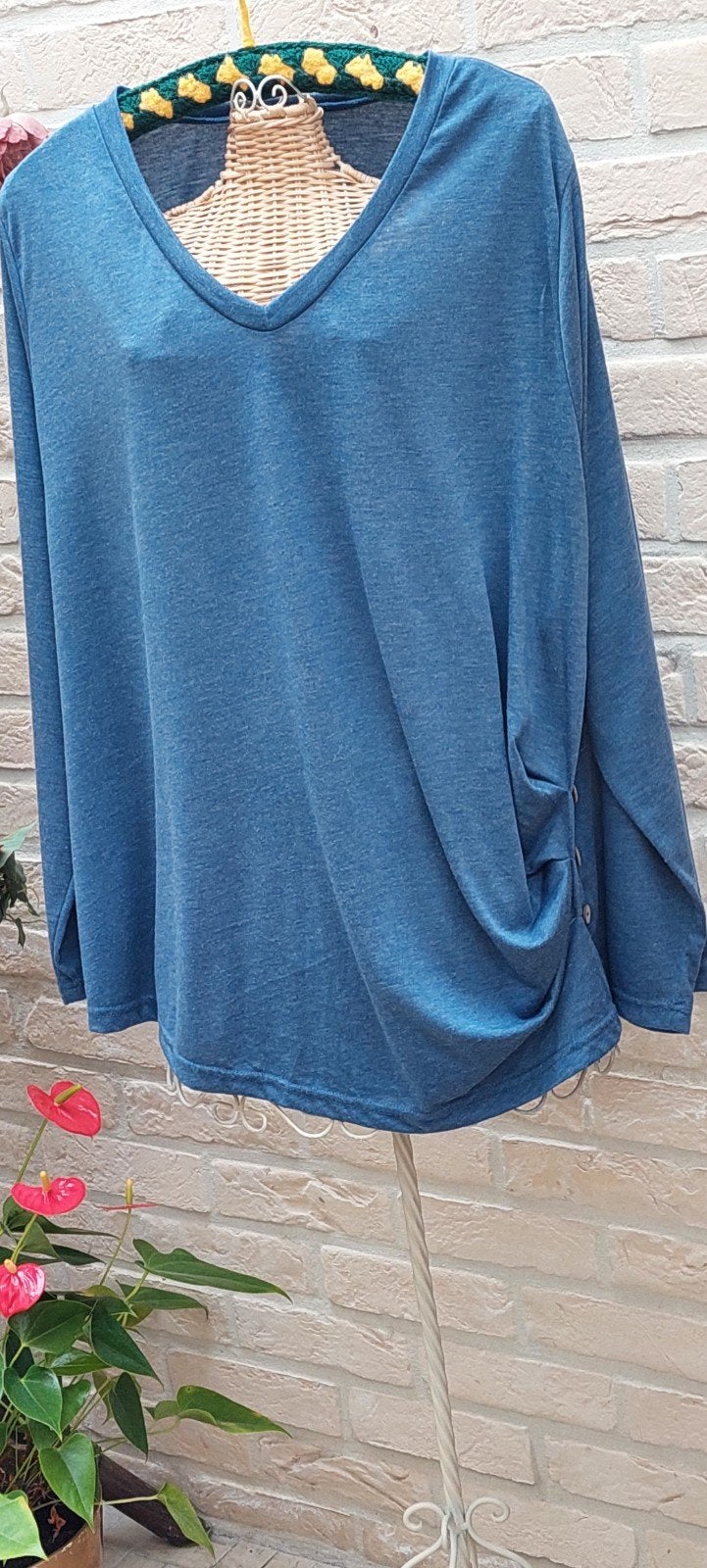 truitje maat 4xl shein 66cm van oksel tot oksel, Kleding | Dames, Grote Maten, Blauw, Trui of Vest, Ophalen of Verzenden, Zo goed als nieuw