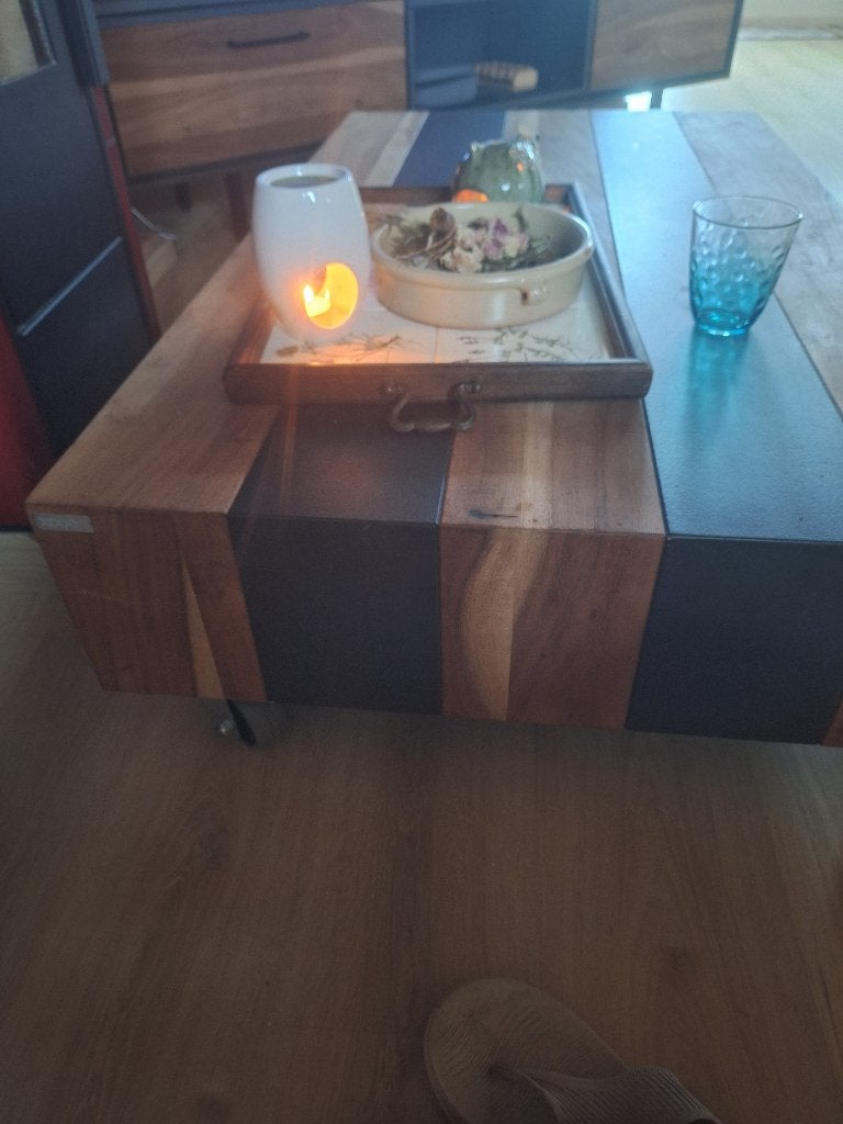 Table basse et meuble TV, Maison & Meubles, Moins de 100 cm, Comme neuf, Enlèvement, Industrieel