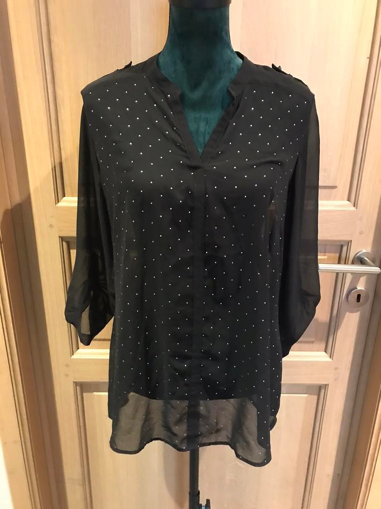 Blouse taille M, Vêtements | Femmes, Blouses & Tuniques, Comme neuf, Taille 38/40 (M), Noir, Enlèvement ou Envoi