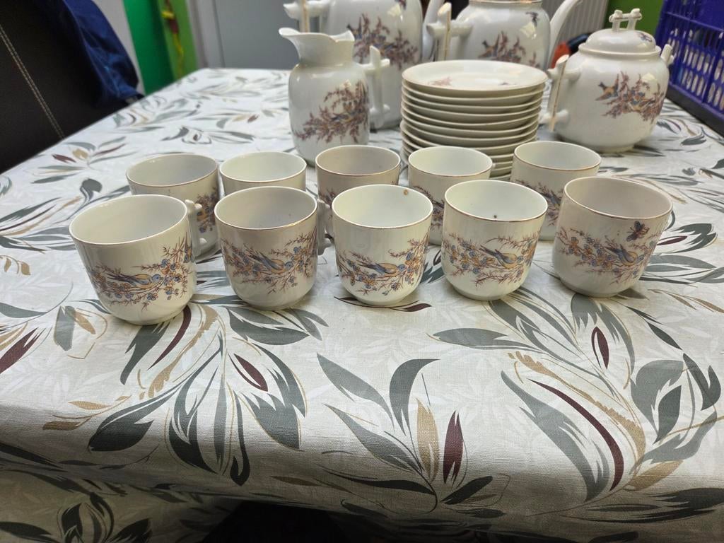 Antiek Art Deco Servies De Fuisseaux Baudour, Antiek en Kunst, Ophalen