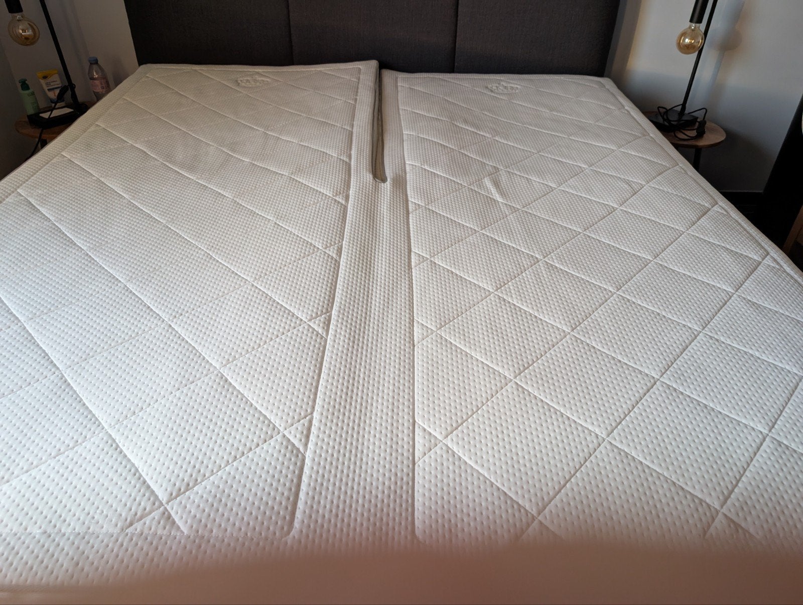 Split topper Auping, Ophalen, 200 cm, 180 cm