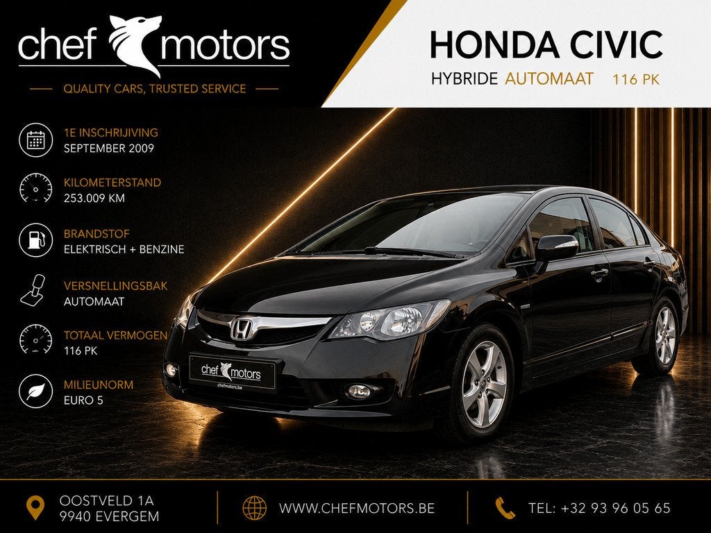 Honda Civic, Euro 5, Achat, Entreprise, 116 ch