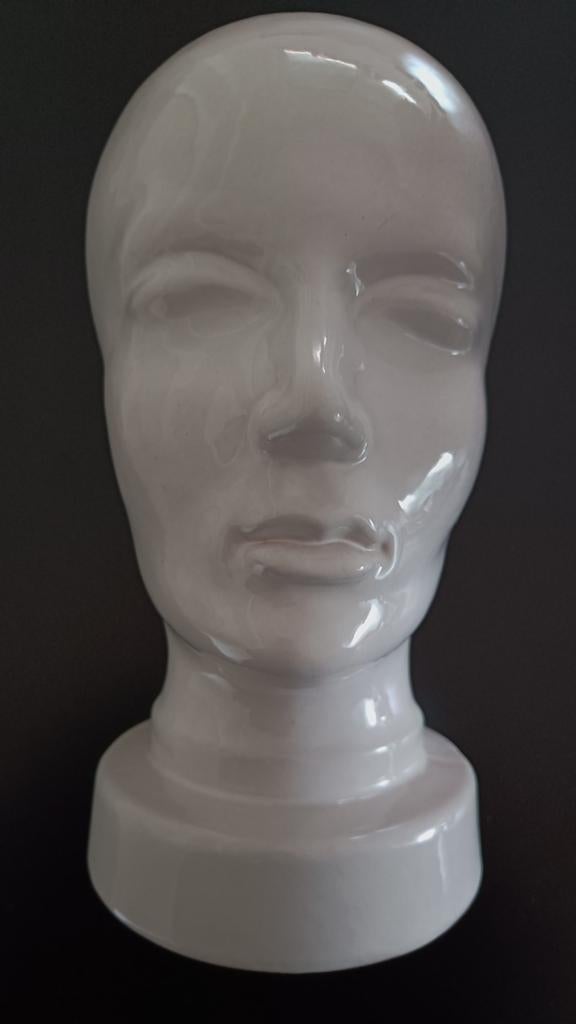 Vintage keramiek mannequin hoofd - 701 W - Germany., Ophalen of Verzenden