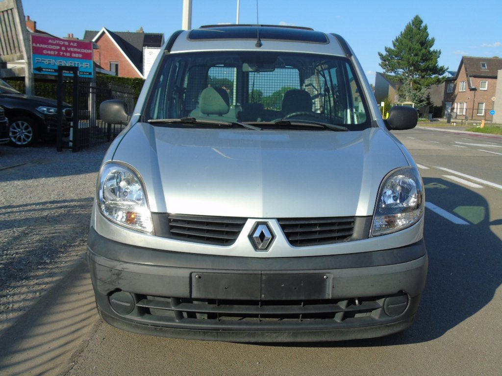 Renault Kangoo 1.2i Benzine *09/2006 *Opendak *5 Zitplaatsen, Autos, Renault, Cuir, Argent ou Gris, Ordinateur de bord, Entreprise
