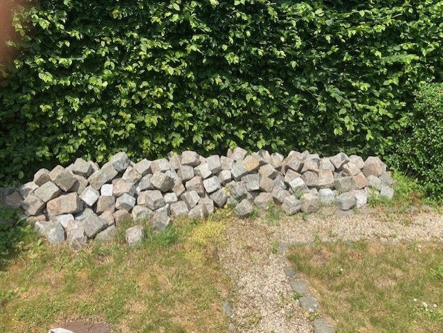 Kasseien 12x12x12 cm – 100 stuks, Tuin en Terras, Tegels en Klinkers, Ophalen, Gebruikt