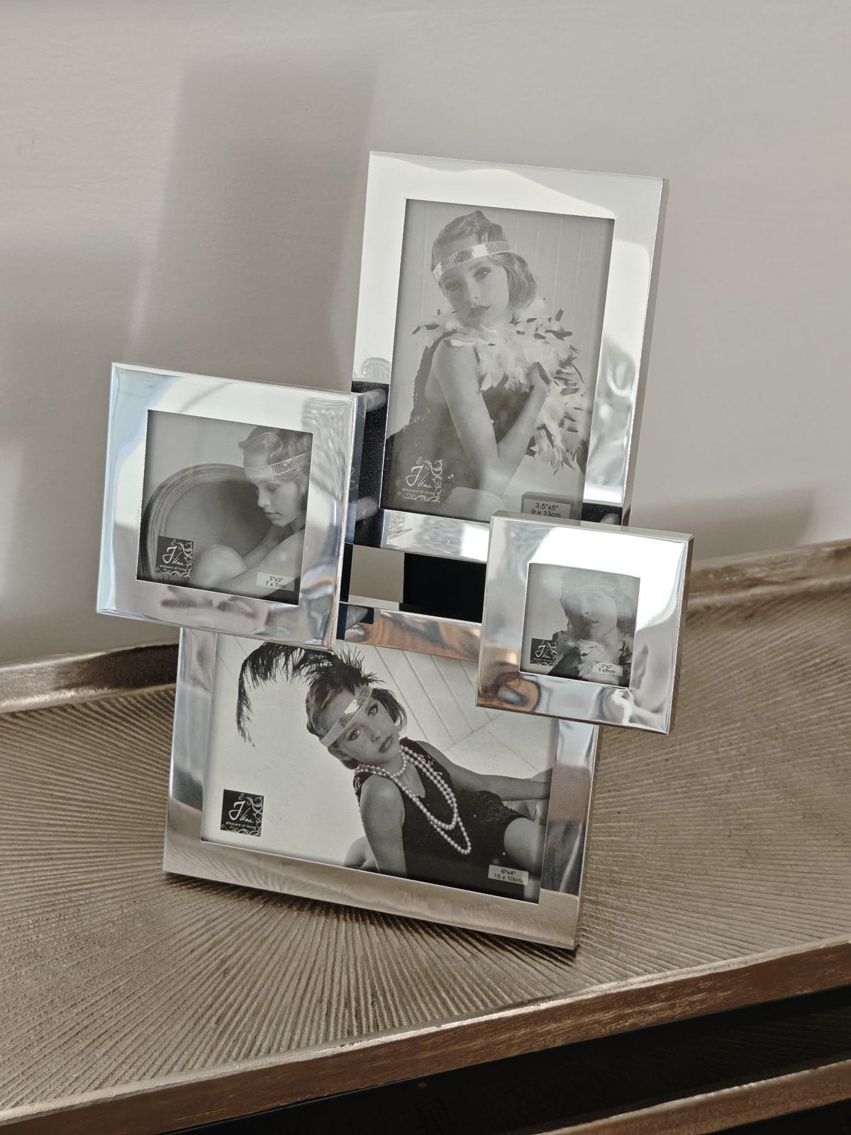 NIEUW! Luxe zilveren mooie fotolijstset, Ophalen, Zo goed als nieuw