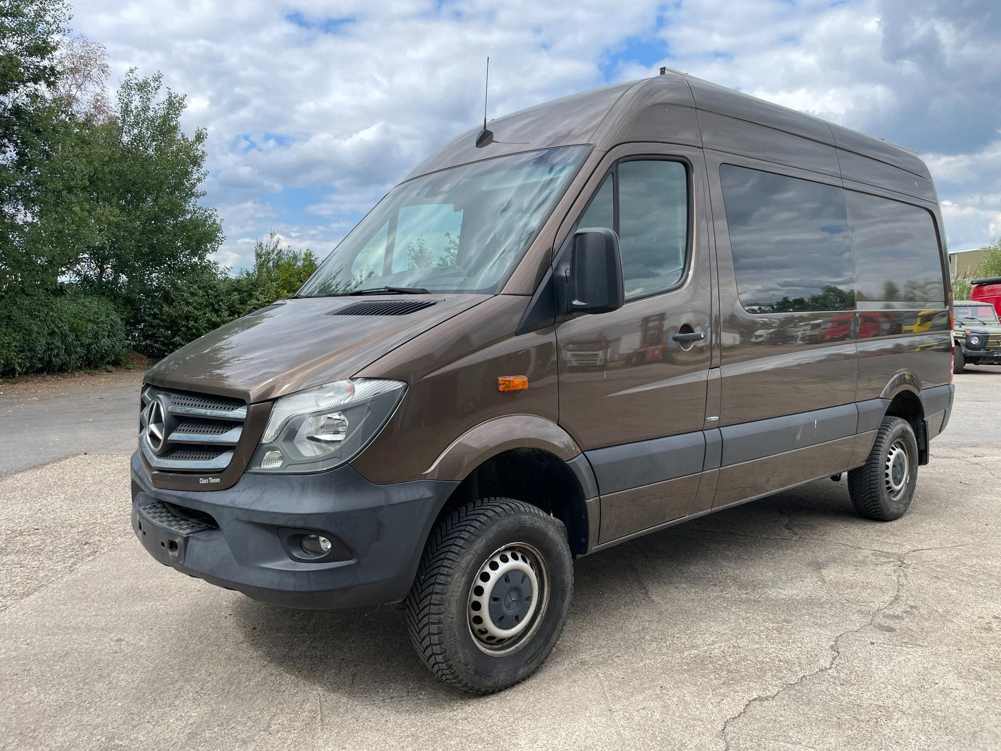 Mercedes-Benz Sprinter 316 4x4 - draaistoelen - maxxfan - AU, Auto's, Automaat, Gebruikt, 4 cilinders, Bruin