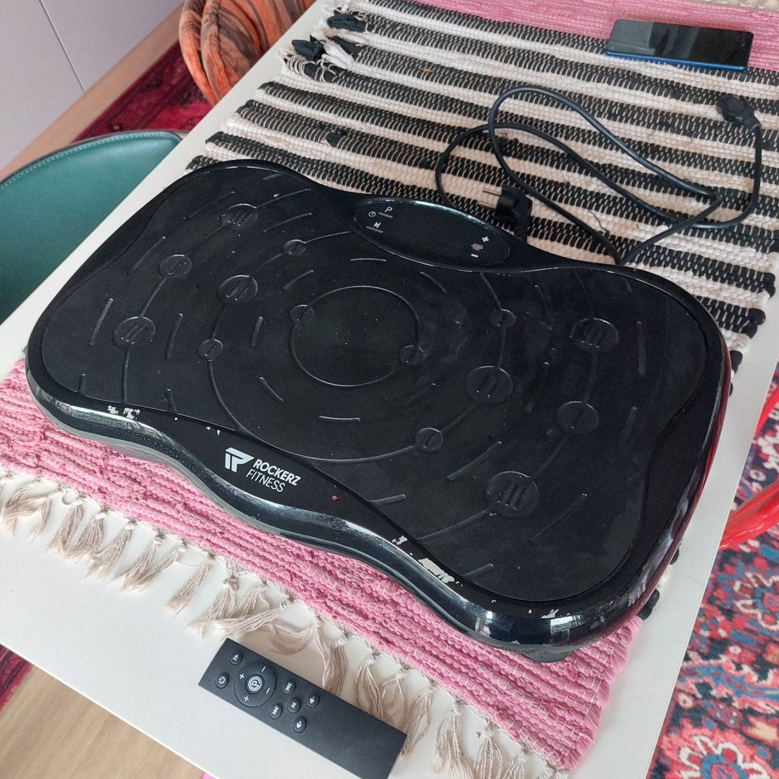 Trilplaat met afstandsbediening, Ophalen, Trilplaat
