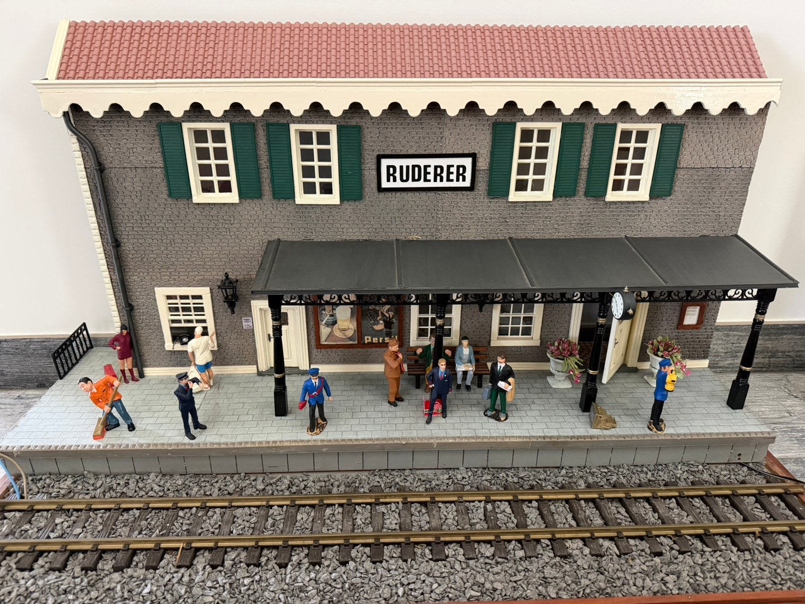 Diorama LGB, Hobby en Vrije tijd, Ophalen, Gelijkstroom of Wisselstroom, Brug, Tunnel of Gebouw, Zo goed als nieuw