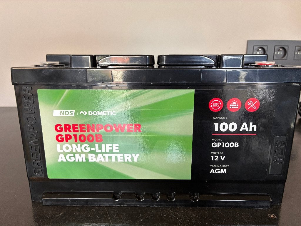 NDS Greenpower 100Ah Long Life Battery, Caravans en Kamperen, Ophalen, Zo goed als nieuw