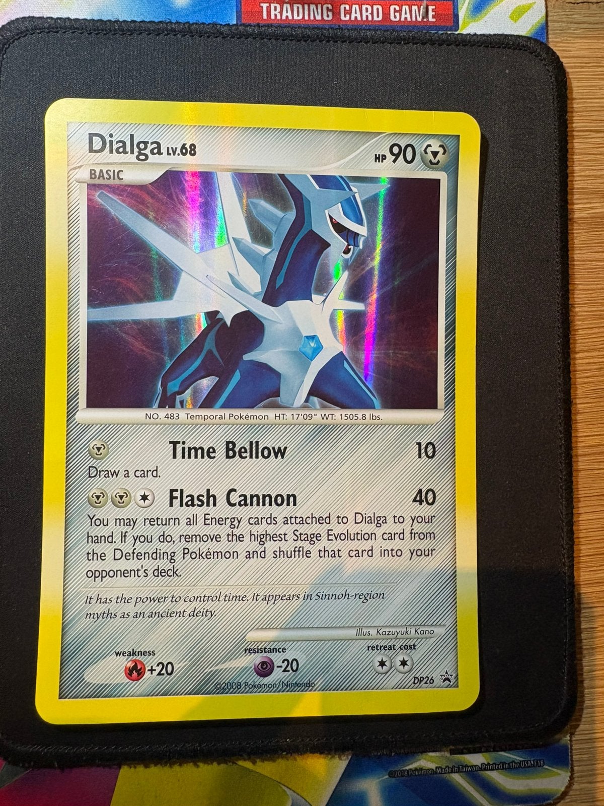 Dialga Lv.68 026 Jumbo Pokémon kaart, Ophalen of Verzenden, Zo goed als nieuw