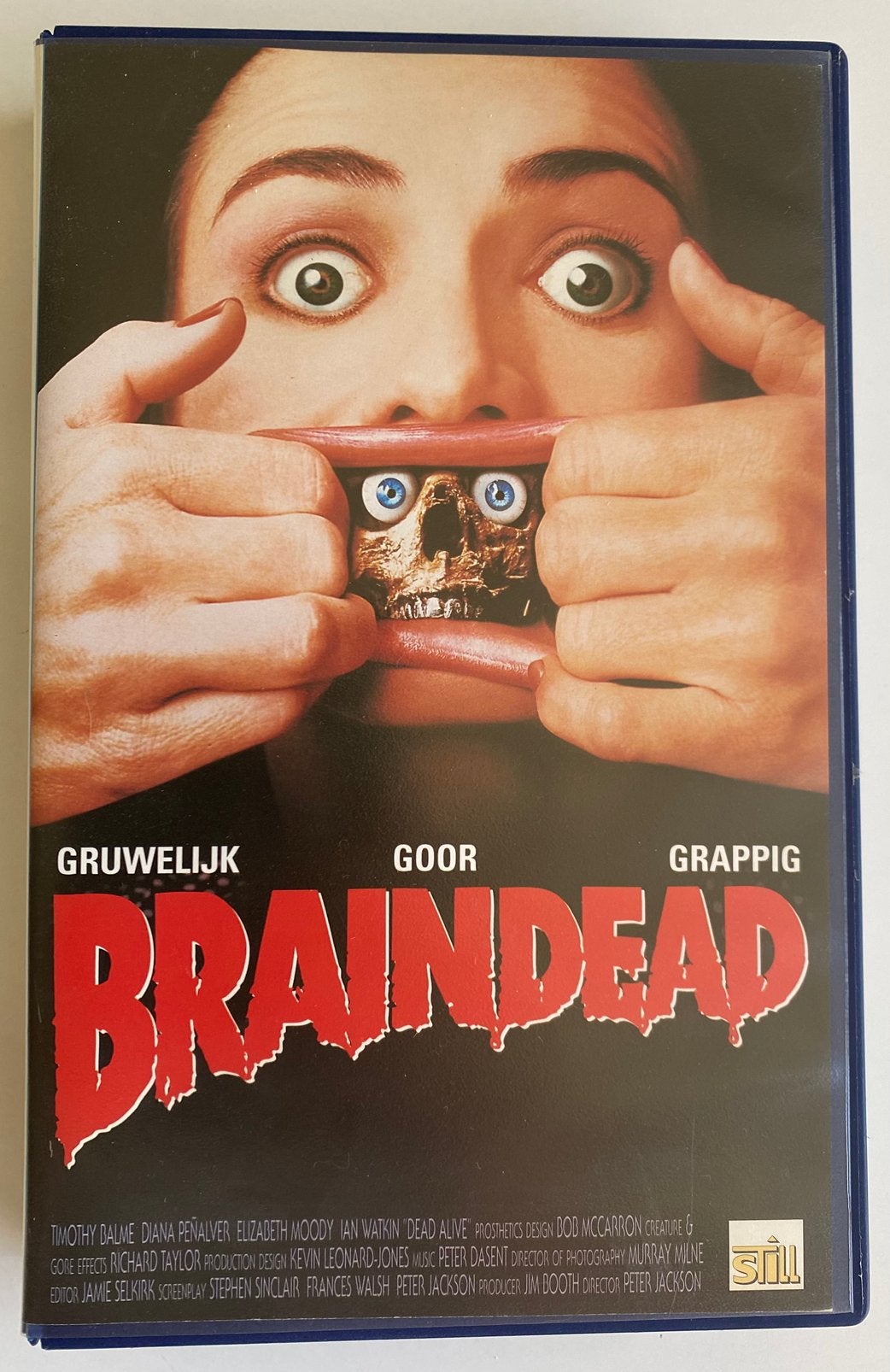Braindead - Ex Rental VHS, Cd's en Dvd's, VHS | Film, Ophalen of Verzenden, Gebruikt, VHS