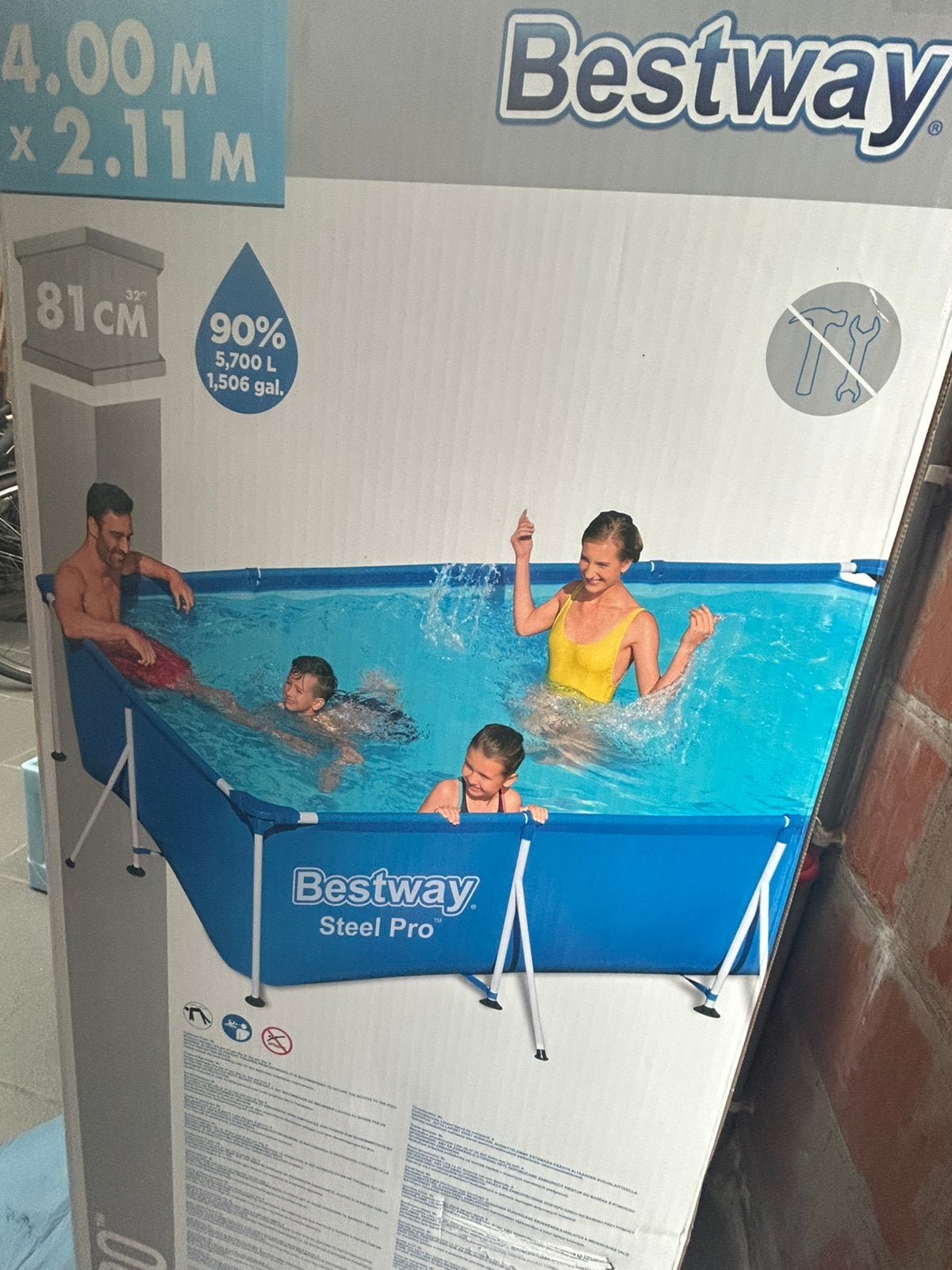 Bestway pro zwembad, Ophalen