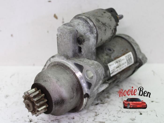 Startmotor van een Volkswagen Golf, Gebruikt, -, Volkswagen, -