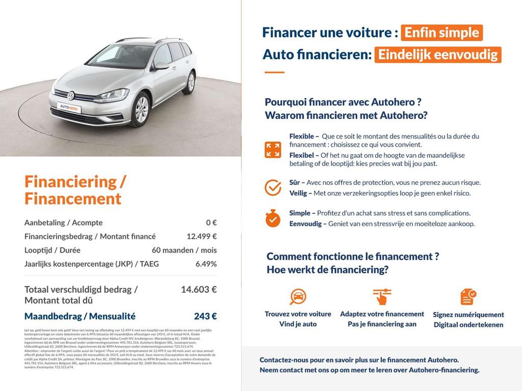 Volkswagen Golf 1.5 TSI ACT Comfortline BlueMotion, Argent ou Gris, Achat, Interruption de démarrage, Euro 6