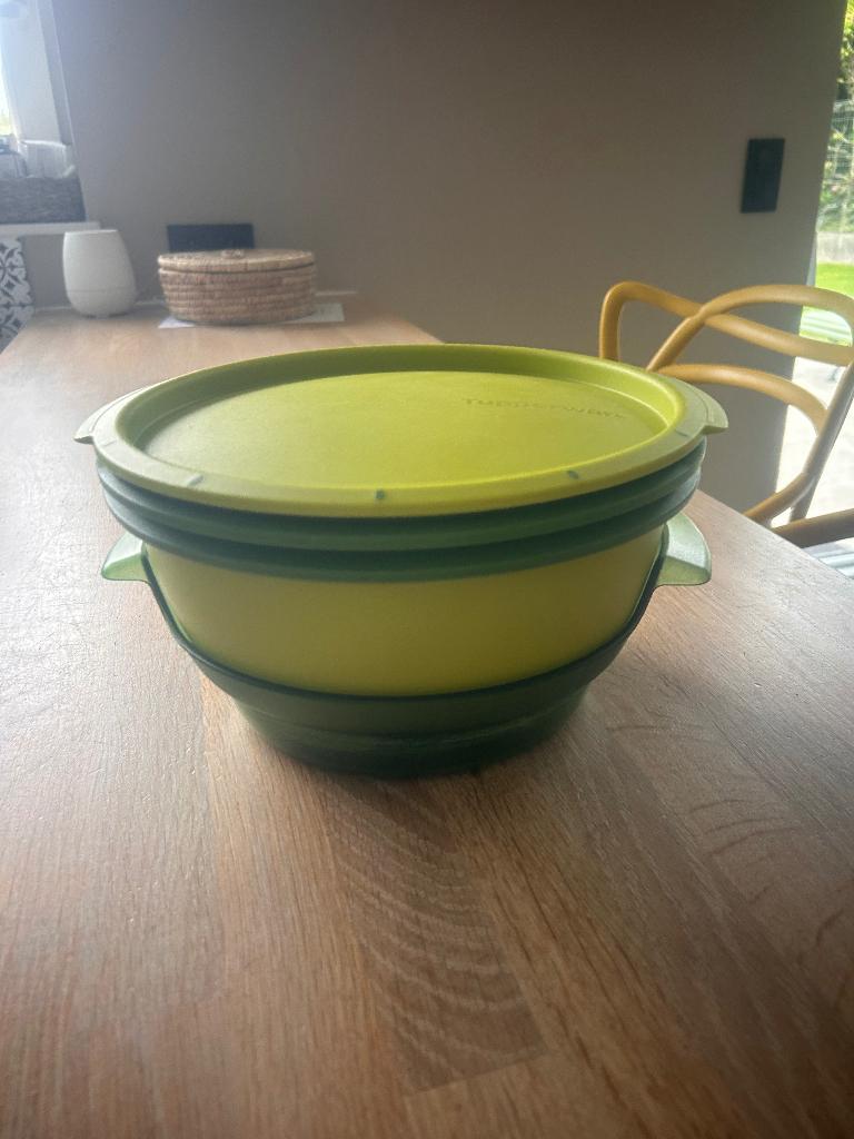 Cuiseur vapeur Tupperware, Maison & Meubles, Cuisine| Tupperware, Enlèvement, Comme neuf, Vert, Autres types