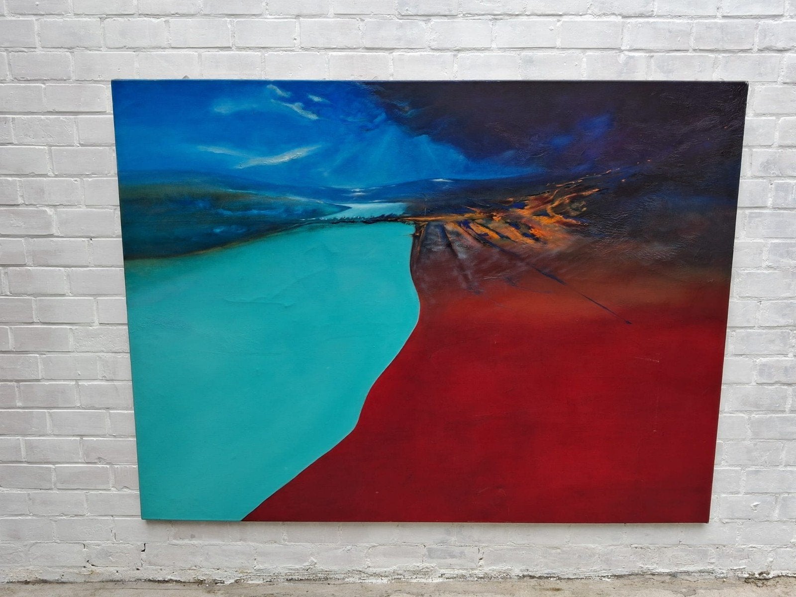 Uniek schilderij op canvas, Enlèvement