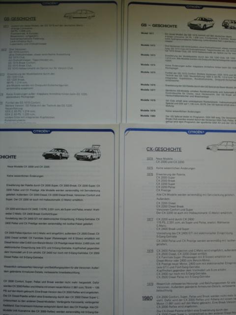 Citroën GS/GSA/CX/BX/LNA Presseinformation 1979/1984 LOT of6, Envoi, Utilisé, Citroën