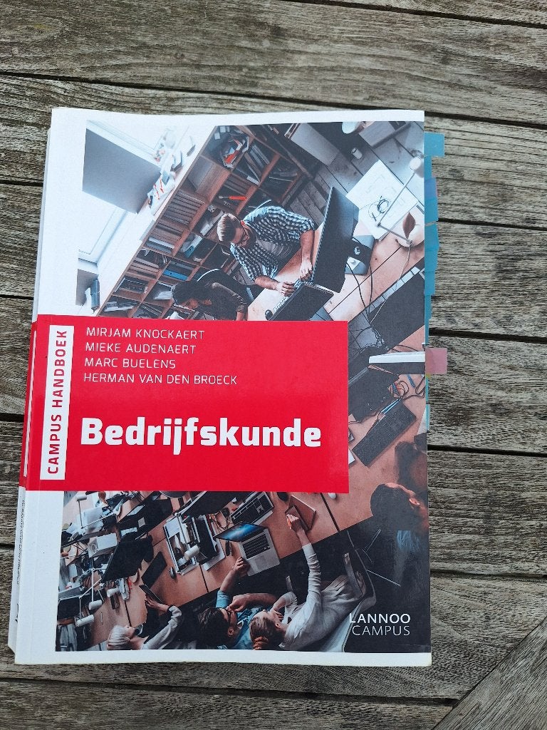 Boek Bedrijfskunde, Enlèvement ou Envoi, Comme neuf, Enseignement supérieur, Mieke Audenaert; Mirjam Knockaert; Marc Buelens; Herman Van d...