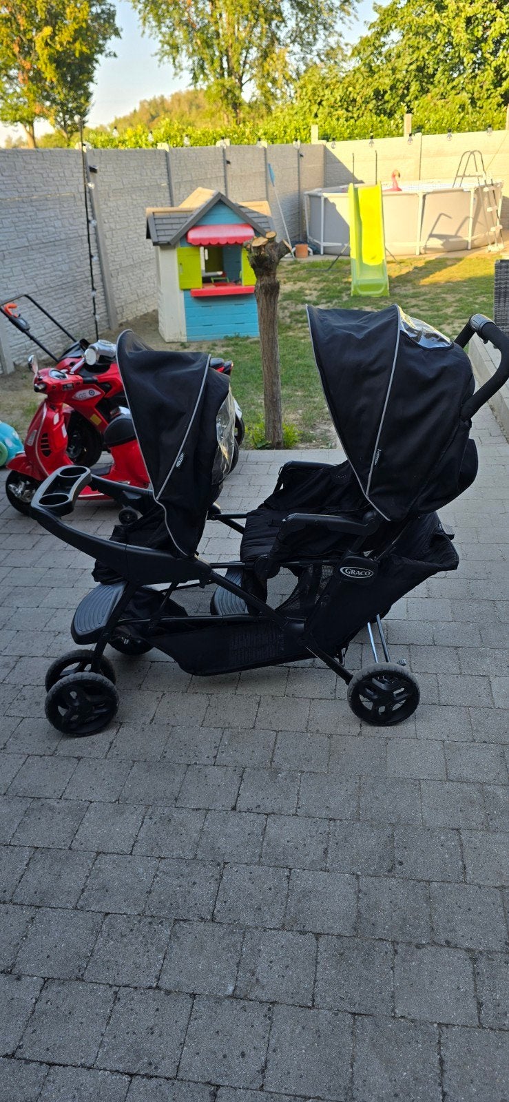 poussette double jumeaux, Enlèvement, Comme neuf, Poussette ou Buggy