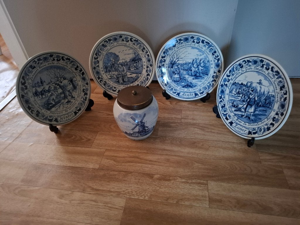 4 jaargetijden.en tabakspot, Antiek en Kunst, Ophalen