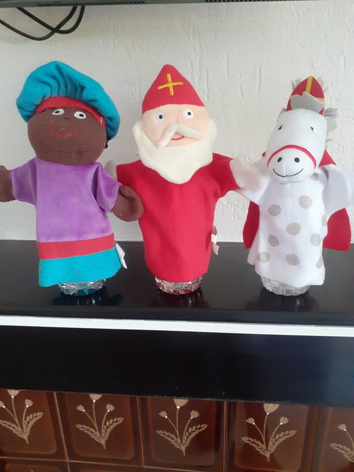 Sinterklaaspop Pieterman en paard handpoppen, Ophalen of Verzenden