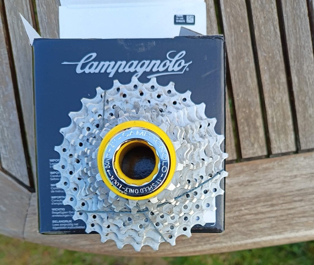 Cassette Chorus Campagnolo 11s avec anneau de verrouillage, Vélos & Vélomoteurs, Enlèvement ou Envoi, Campagnolo, Acier, Utilisé